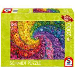 Puzzle PQ 2000 Kolorowy wir kwiatów i motyli G3