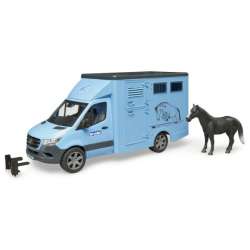 Samochód Mercedes Benz Sprinter do przewozu koni z figurką konia (GXP-836158) - 1