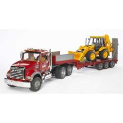 MACK z naczepą i koparko-ładowarką JCB (BR-02813) - 1