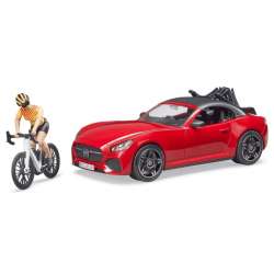 Auto Roadster czerwone z figurką i rowerem górskim (GXP-794544) - 1