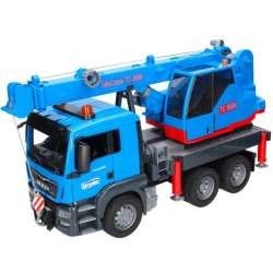 Ciężarówka MAN TGS z dźwigiem niebieska (GXP-902134)