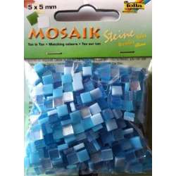 Mozaika kamyczki 5x5mm niebieska - 1