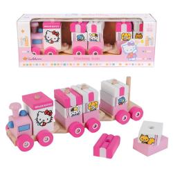 EICHHORN HELLO KITTY POCIĄG Z DREWNIANYCH KLOCKÓW - 1