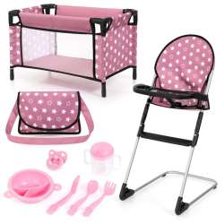 Zestaw podróżny 9w1 różowy