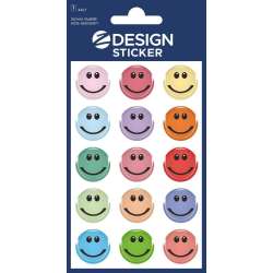 Naklejki błyszczące - buźki