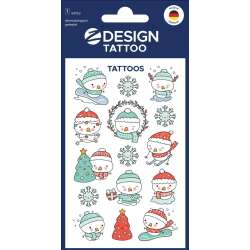Tatuaże bożonarodzeniowe dla dzieci - bałwanki - 1