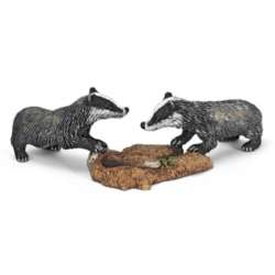 SCHLEICH 14651 MŁODE BORSUKI (GXP-518874) - 2