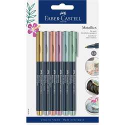 Pisaki metaliczne Metallics 6 kol. FABER CASTELL - 1