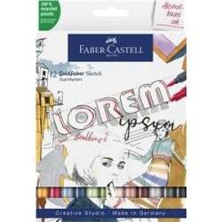 Pisak dwustronny Goldfaber 12 kol. FABER CASTELL - 1