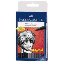 Zestaw do kaligrafii Manga 8 kol FABER CASTELL - 1