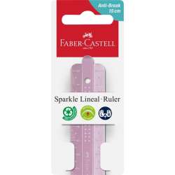 Linijka Sparkle 15cm mix FABER CASTELL