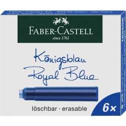 Naboje krótkie niebieskie 6szt FABER CASTELL - 1