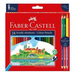 Kredki ołówkowe Wawel 24 kol + 3 FABER CASTELL - 1