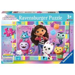 Puzzle dla dzieci 2D: Koci Domek Gabi 35el