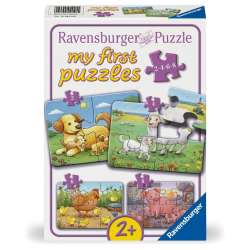Puzzle dla dzieci 2D: Rodzina zwierząt 2-4-6-8el