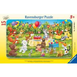 Puzzle dla dzieci 2D w ramce: Przyjęcie urodzinowe