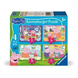 Puzzle dla dzieci 2D: Rodzinne chwile Peppy 4w1