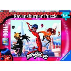 Puzzle XXL 100 Biedronka i czarny kot - 1