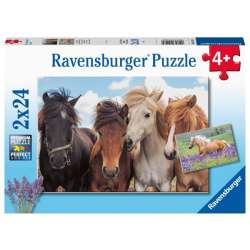 Puzzle 2x24el Konie 051489 RAVENSBURGER p8 (RAP 051489) - 1
