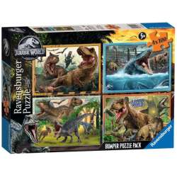 PROMO Puzzle 4x100el Jurassic World Bumper pack 056194 Ravensburger (RAP 056194)