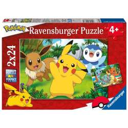 Puzzle 2x24 elementy Pokemon (GXP-888439) - 1