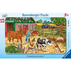 Puzzle 15el ramkowe Życie na farmie 060351 RAVENSBURGER p24 (RAP 060351)