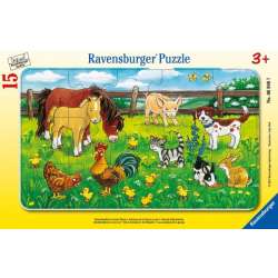 Puzzle 15el ramkowe Zwierzęta domowe 060467 RAVENSBURGER p24 (RAP 060467)