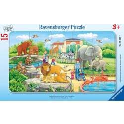 PROMO Puzzle 15el ramkowe Wycieczka do Zoo 061167 RAVENSBURGER p24 (RAP 061167) - 1