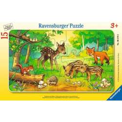 PROMO Puzzle 15el ramkowe Zwierzątka z lasu 063765 RAVENSBURGER p24 (RAP 063765) - 1