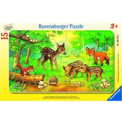 PROMO Puzzle 15el ramkowe Zwierzątka z lasu 063765 RAVENSBURGER p24 (RAP 063765) - 1