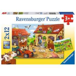 Puzzle 2x12el Praca na farmie 075607 RAVENSBURGER p12 (RAP 075607)