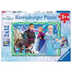 Puzzle 2x12el Kraina Lodu - Zimowe zabawy 076215 RAVENSBURGER (RAP 076215) - 1