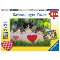 Puzzle 2x24el Śpiące kocięta 078011 RAVENSBURGER p8 (RAP 078011) - 1