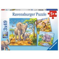 Puzzle 3x49el Dzikie zwierzęta 080038 RAVENSBURGER (RAP 080038) - 1