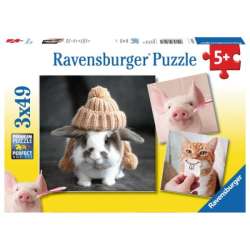 Puzzle 3x49el Śmieszne portrety zwierząt 080281 RAVENSBURGER (RAP 080281) - 1