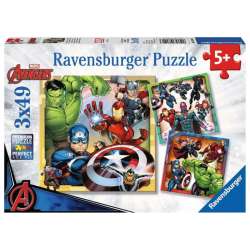 Puzzle 3x49 elementów Marvel Avengers (GXP-843453) - 1