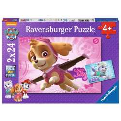 Puzzle 2x24 elementy Psi Patrol Skye i Everest (GXP-764268) - 1