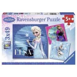 Puzzle 3x49el Elsa, Anna i Olaf 092697 p8 RAVENSBURGER (RAP 092697) - 1