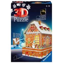 Puzzle 216 elementów 3D Budynki nocą Piernikawa Chatka (GXP-790197) - 1