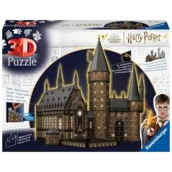 Puzzle 3D 540 Budynki nocą: Zamek Hogwarts - 1