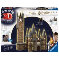 Puzzle 3D 540 Budynki nocą: Zamek Hogwarts Wieża - 1