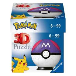 Puzzle 54 elementy 3D Kula Pokemon Master Ball (GXP-884453) - 1