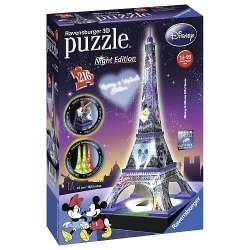 Puzzle 3D Budynki Nocą Wieża Eiffla Disney (GXP-908386) - 1
