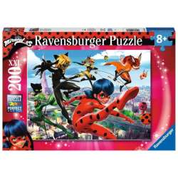 Puzzle 200el XXL Miraculous. Biedronka i Czarny Kot 129980 RAVENSBURGER p6 (RAP 129980)