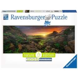 Puzzle 1000el Panorama Słońce nad Islandią 150946 RAVENSBURGER p5 (RAP 150946) - 1