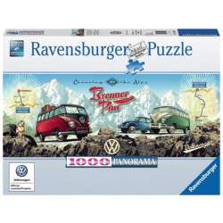 Puzzle 1000el panorama Volkswagen Vintage. Busem przez Alpy 151028 RAVENSBURGER (RAP 151028) - 1