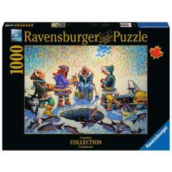 PROMO Puzzle 1000el Łowienie pod lodem. Canadian Collection 168316 RAVENSBURGER (RAP 168316)