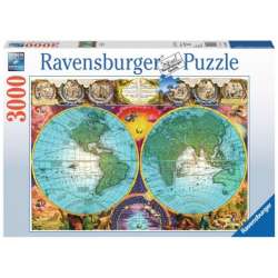 Puzzle 3000el Zabytkowa mapa Świata 170746 RAVENSBURGER p6 (RAP 170746) - 1