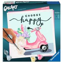 Malowanka CreArt dla dzieci: Choose Happy RAVENSBURGER malowanie po numerach (201259)