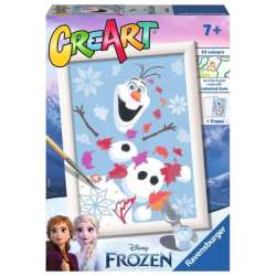 Malowanka CreArt dla dzieci: Frozen: Uroczy Olaf RAVENSBURGER malowanie po numerach (201723)